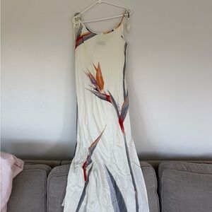 Lex Breezy bird of paradise maxi dress